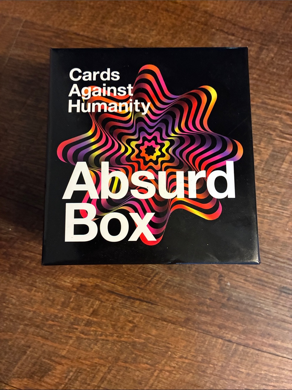 Cards Against Humanity Absurd Box - Black with Multicolor Design